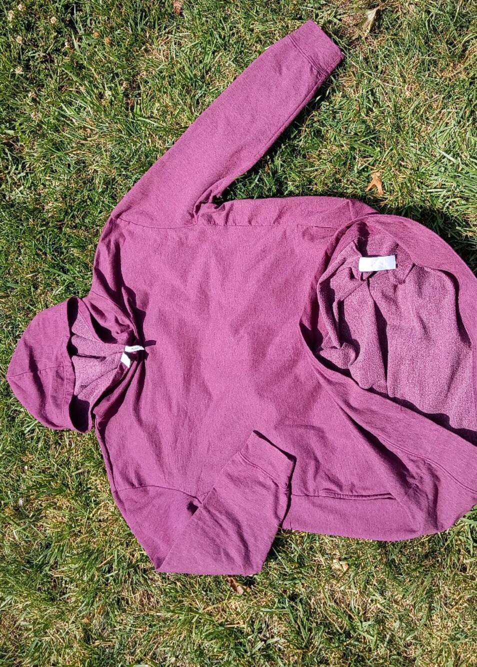 Cozy Plum Tunic Hoodie XL Soft Fleece Lined Lounge Athleisure Travel Sweatshirt - Picture 7 of 10